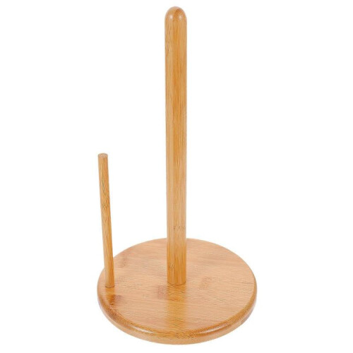 Toilet Paper Roll Holder Stand Bamboo Tissue Storage Space Saving Square 35.5 x 16 x 16 Cm 1Set 1
