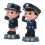 2pcs Birthday Party Cake Decor Topper Small Policemen Figurine Model 1