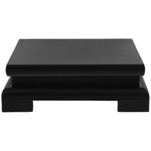 Flower Pot Pedestal Wooden Display Stand for Indoor Plant Home Use 11.00X11.00X4.50CM Add Farmhouse Accent 1Pack