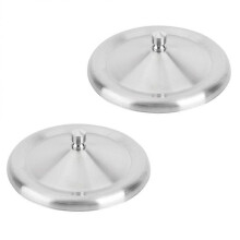 Cup Sealing Lid Stainless Steel Water Cup Lids Smooth Edges Daily Life 8X8CM 2Pack