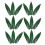 Bamboo Leaves Decorations for Restaurants And Home Users 200Pcs Japanese Style Dish Decoration 4