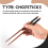 6 ζευγάρια ξύλινα chopsticks, επαναχρησιμοποιήσιμα κινέζικα κορεάτικα J 9