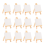 Conjunto de 12 mini cavaletes para artistas + tela de 3 polegadas x 3 2