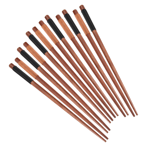 6 ζευγάρια ξύλινα chopsticks, επαναχρησιμοποιήσιμα κινέζικα κορεάτικα J 2