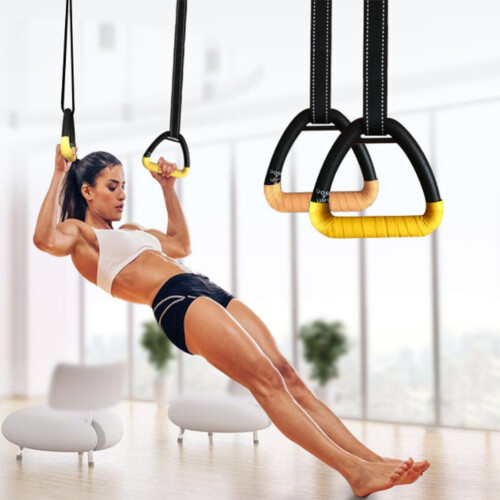 2 pezzi anello da ginnastica portatile per la forza delle spalle 2