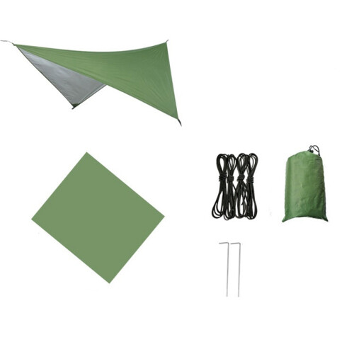 Camping-Hängematte mit Tarp und Moskitonetz, tragbar 2
