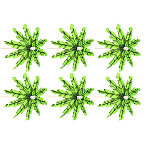 60 pezzi di carta da cocco tropicale verde U