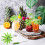 60 pezzi di carta da cocco tropicale verde U 9