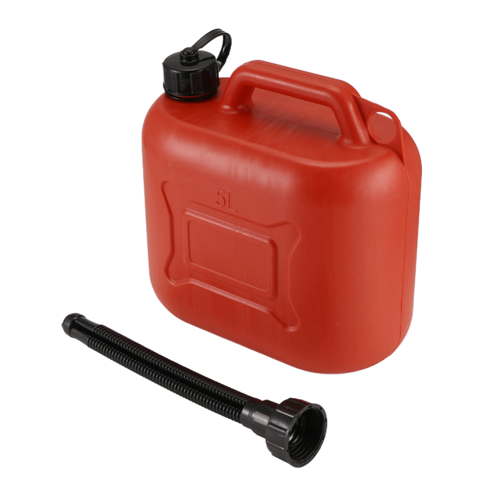 Semoic 5L Car Fuel Tank Can Spare Plastic Petrol Gas Cont
