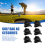 Lot de 10 pinces pour sac de golf sur support de putter 7