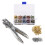 Kit de ilhós de metal de 400 peças de 3/16 polegadas, 1 peça de ilhós 3