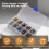 Kit de ilhós de metal de 400 peças de 3/16 polegadas, 1 peça de ilhós 6