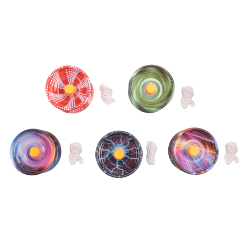 Lot de 5 boules de yoyo réactives en alliage colorées 1