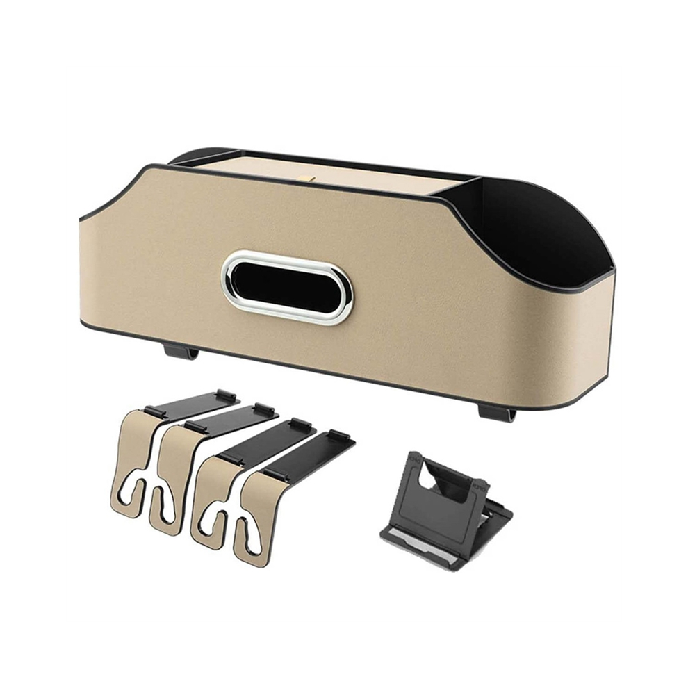 Car Headrest Backseat Organizer With 2 Drink Cup H 4851488967196