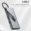 Dock USB-C 11 în 1, hub USB 3.0, splitter multiport 8