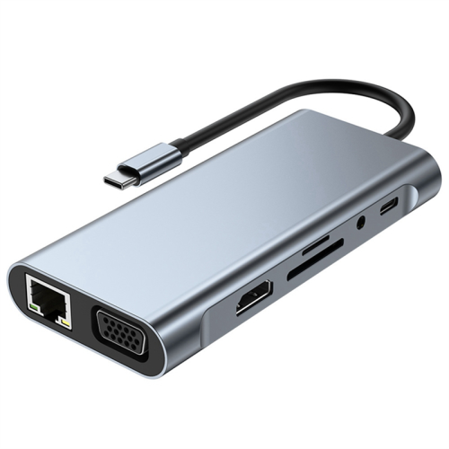 Dock USB-C 11 în 1, hub USB 3.0, splitter multiport 1