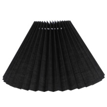 Pleated Black Lampshade Light Protection Iron 1Set