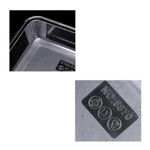 Transparent Tray Acrylic Transparent Rectangular Heavyweight Food Serving Tray 1Pack 2