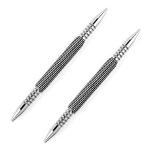 2 peças de fixadores de pregos duplos, conjunto de molas de 3/32 e 1/8 polegadas
