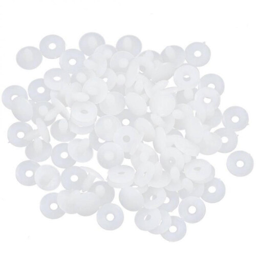 Movable Toy Making Joints In White Ideal for DIY Enthusiasts And Creative Projects 100 Sets 2