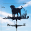 Honden metalen windwijzer, windwijzer silhouet, tuin 4