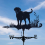 Honden metalen windwijzer, windwijzer silhouet, tuin 5