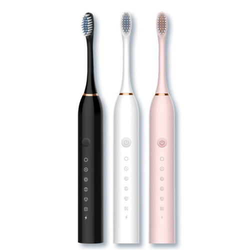3PCS Electric Toothbrush Rechargeable 6 Modes Kids