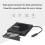 Unidade óptica externa USB 3.0 tipo C para CD, DVD e RW 7