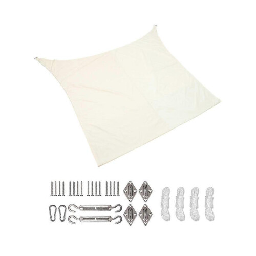 Heavy Duty Sunshade Net 1 Set Patio Sun Shade for Outdoor Use Garden Courtyard 300x500cm Rectangular Waterproof Function 2