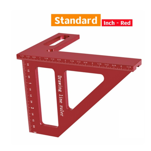 Τετράγωνο χάρακα αλουμινίου Carpenter Square Triangle Pre 2