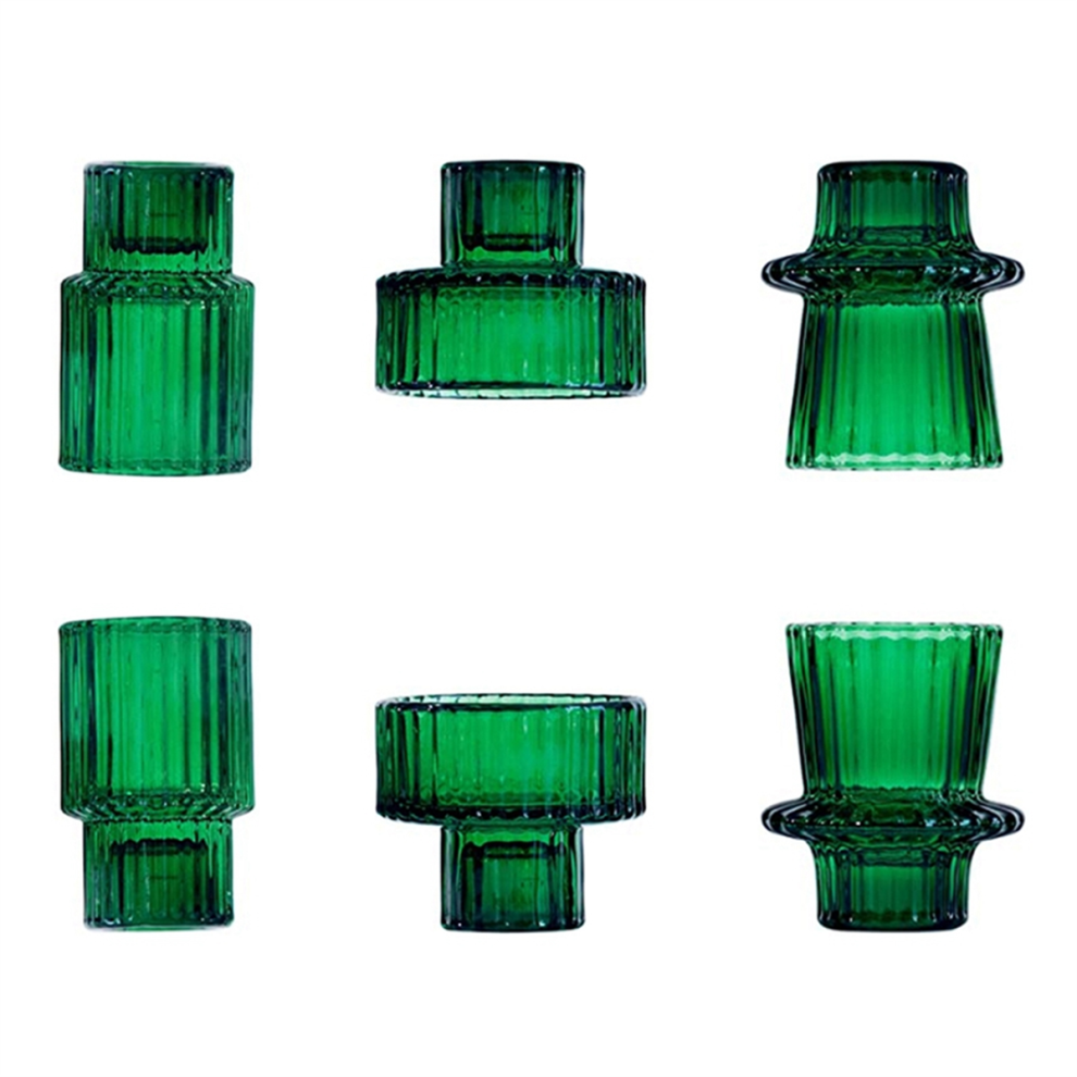 Set Van 6 Kaarsenhouders Voor Alle Gelegenheden, Taps Toelopend-image