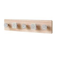 Wall Mounted Coat Rack,Entryway Hanging Rack,Wood