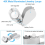 4 τεμάχια φωτιζόμενος μεγεθυντικός φακός Jewelers Loupe, 10X 20X 5