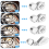 4 τεμάχια φωτιζόμενος μεγεθυντικός φακός Jewelers Loupe, 10X 20X 4