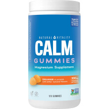 Natural Vitality, CALM, Magnézium Szupplementum, Narancs, 120 Gummies