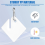 100 stuks sleutelhangers, plastic hanglabels met sleuf en 8