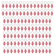 Pack of 100 LED Keychain Flashlight, 395Nm UV Ligh