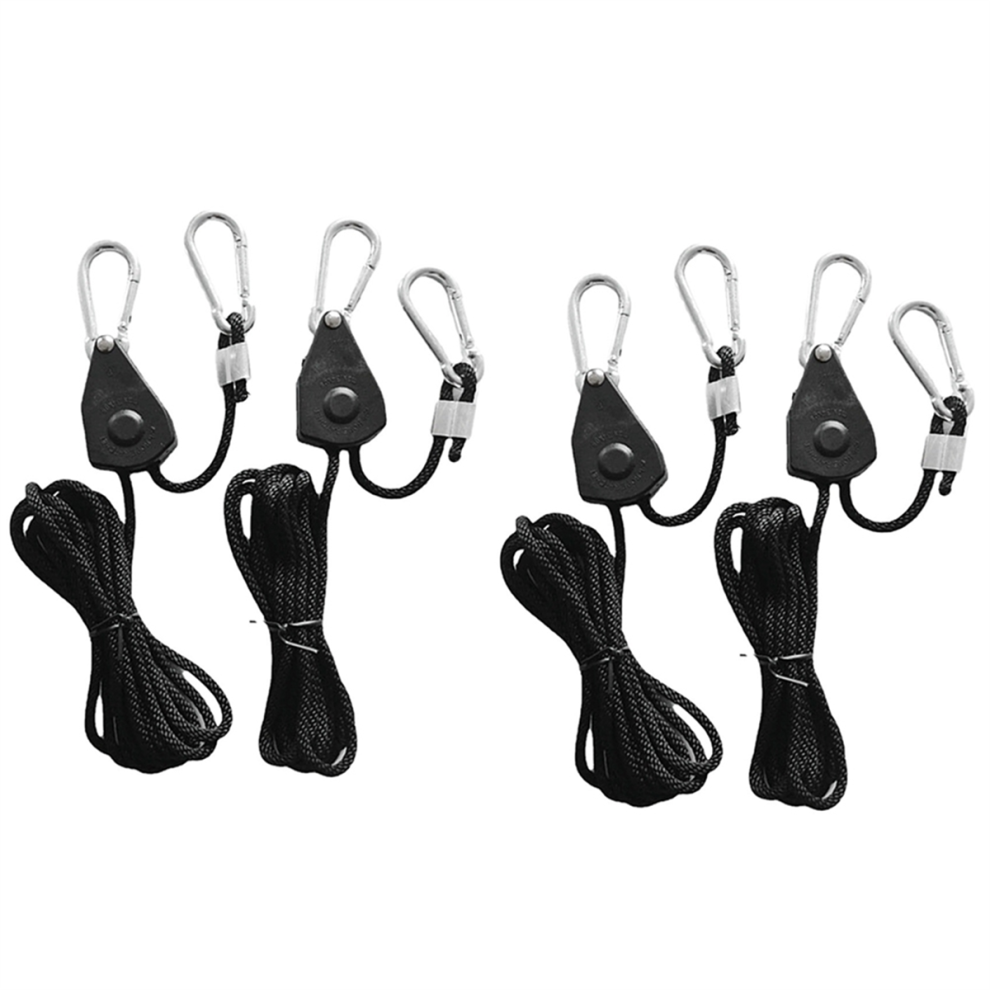 4 Pcs Pulley Rope Lift Tent Clip Carabiner Canoe B 4851488909523