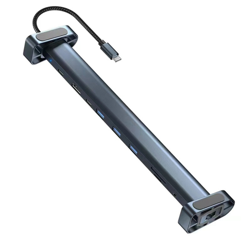 Hub USB-C 10 în 1, adaptor splitter multiport, TIP