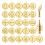 28 stuks houtbrandtip met nummer en symbool 1