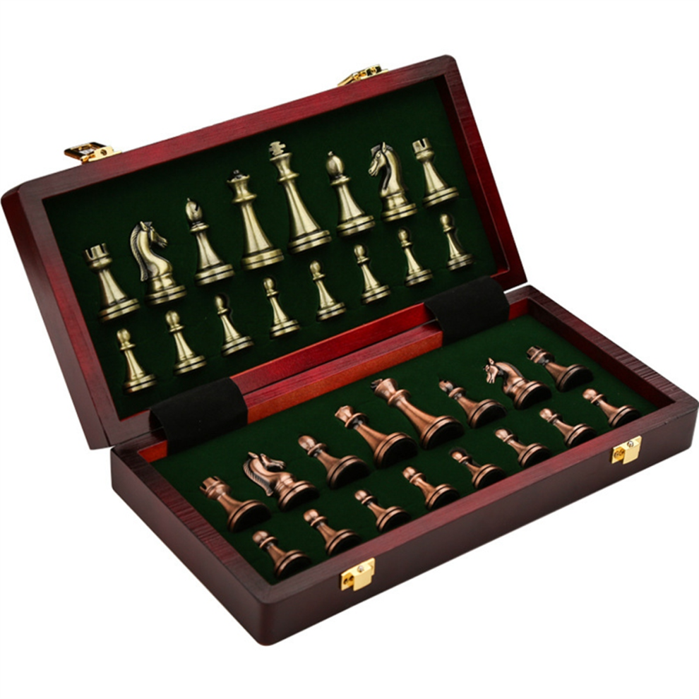 Zinc Alloy Chess Retro Board Set for Adults Chess,-image-OPC-PJ5SSMP-NEW