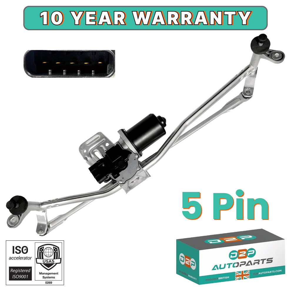 Front Wiper Motor & Linkage For Peugeot Boxer / Citroen Relay / Fiat Ducato 2006-On 5060520804729