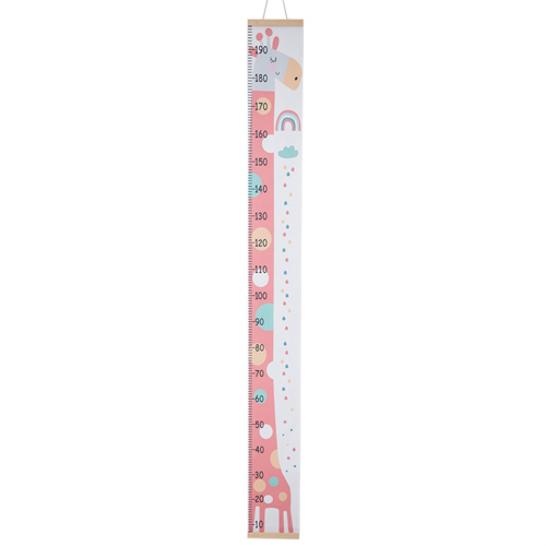 C Canvas Growth Chart for Kids -Unisex Room Wall D