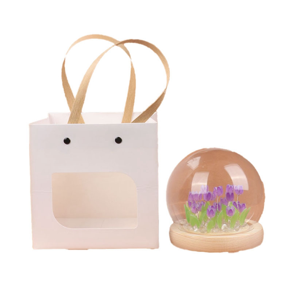 Adornos De Luz Nocturna Con Flores De TulipáN Artificiales Hechos A Mano-image