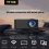 Projector LED HD 1080P Wireless Mobile Phone Mini 3