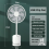USB-Kinderwagenventilatoren 3600 mAh Ventilatorclip Tragbar mit 4 9