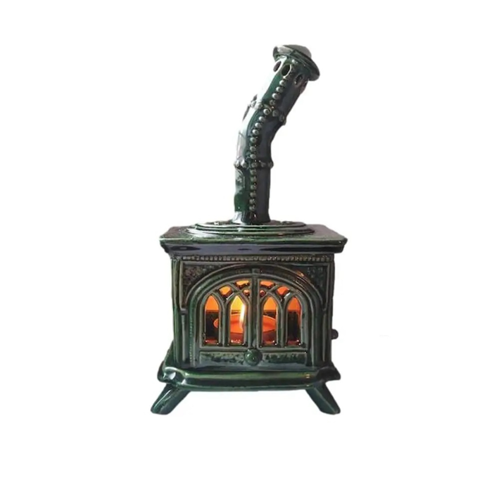 Lot de 4 bougeoirs de cheminée en forme de bougie chauffe-plat