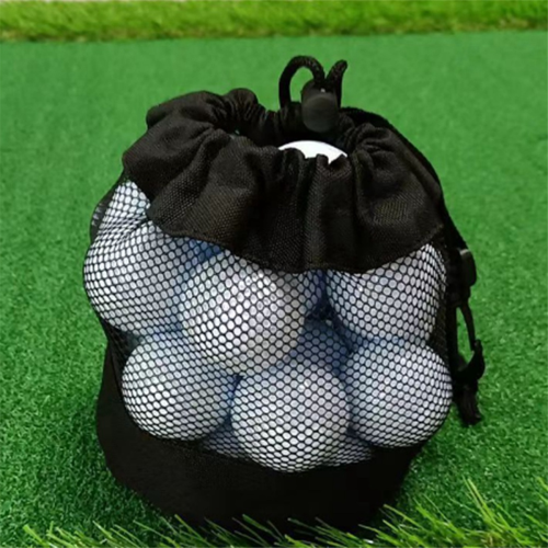 Golf Ball Storage Bag Mesh with Drawstring Net Fab 2