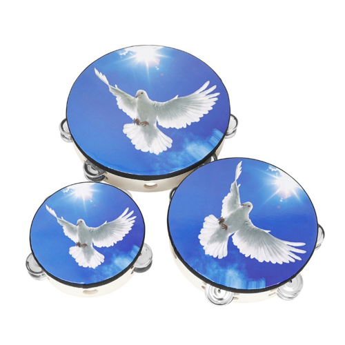 6 8 10 Inch Handheld Bells Drum Set Children Percu 1