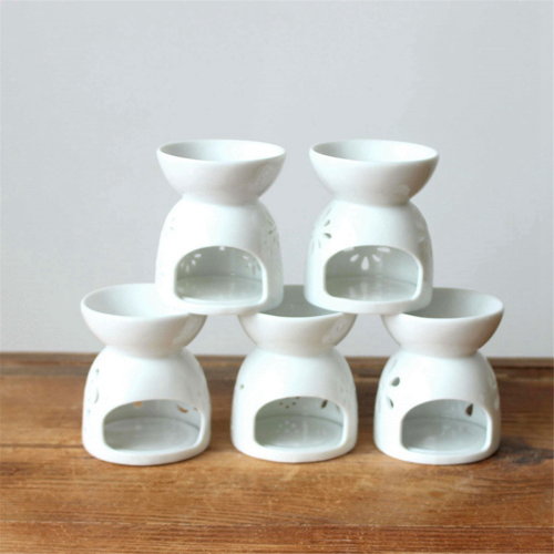 Ceramic Crafts Hollow-Out Aromatherapy Stove Candl 2